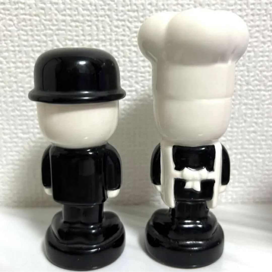 FRED(フレッド)のフレッドくん　Fred フレッド君　陶器ソルト&ペッパー　コックさん　調味料入 インテリア/住まい/日用品のキッチン/食器(収納/キッチン雑貨)の商品写真