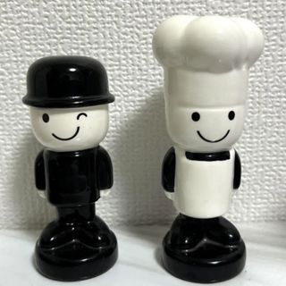 FRED - フレッドくん　Fred フレッド君　陶器ソルト&ペッパー　コックさん　調味料入