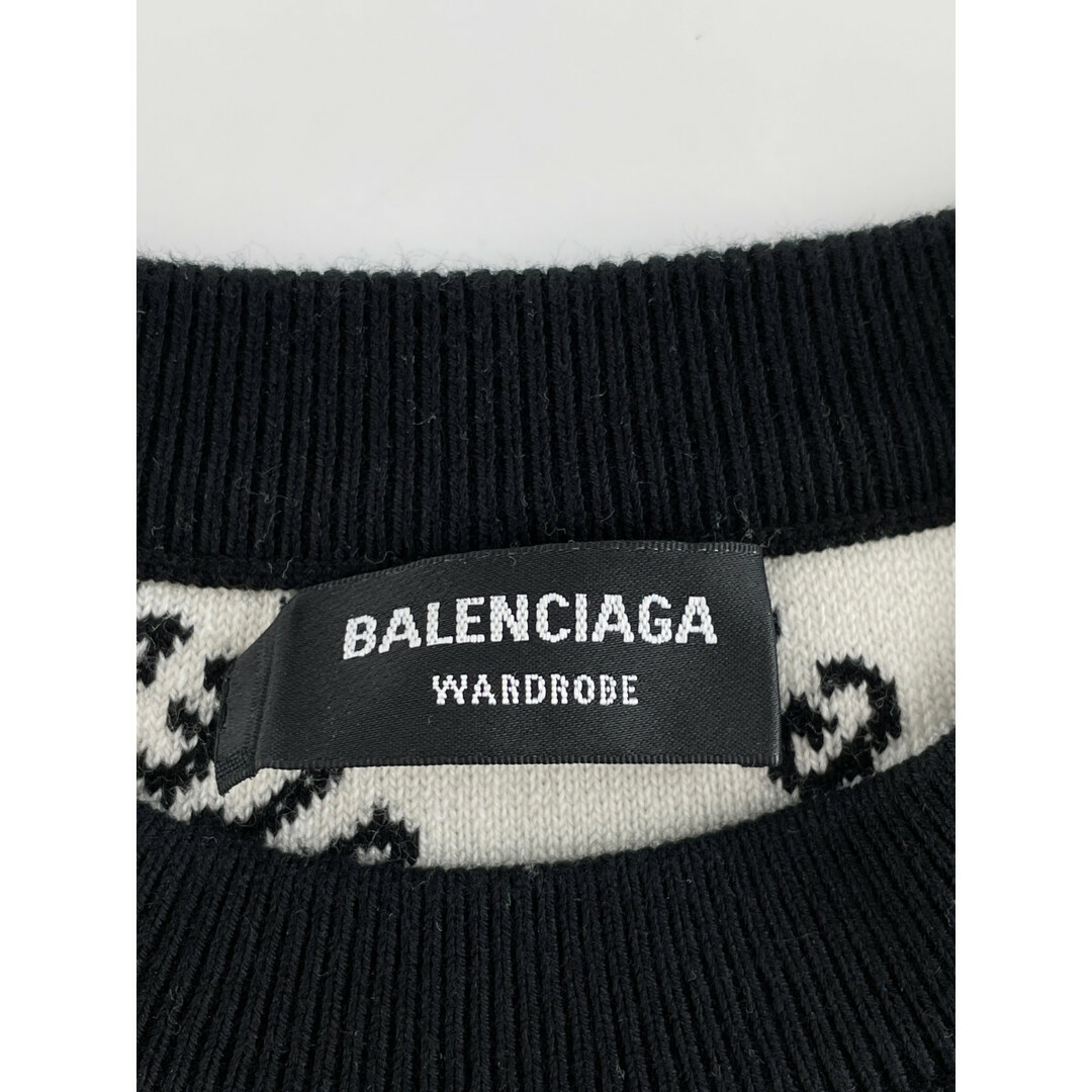 Balenciaga(バレンシアガ)のバレンシアガ 22AW ブラック 702952 ロゴ長袖ニット S メンズのトップス(その他)の商品写真