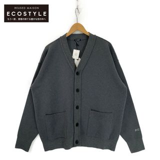 デンハム(DENHAM)のデンハム グレー カシミヤ混 PRM KNIT CARDIGAN XL(カーディガン)