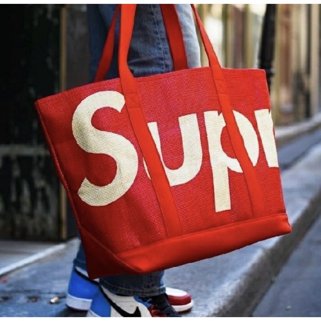 Supreme - supreme raffia tote トートバックの通販 by dan5