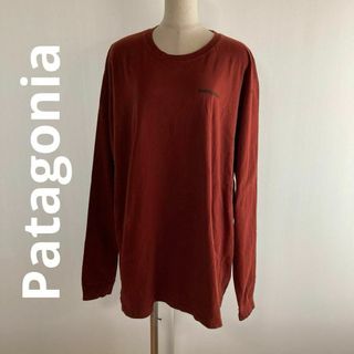 パタゴニア(patagonia)のパタゴニアの茶色長TシャツXXLサイズ(^^)3456(Tシャツ/カットソー(七分/長袖))