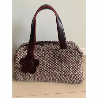 マリークヮント　MARY QUANT ツイード　ミニボストンバッグ