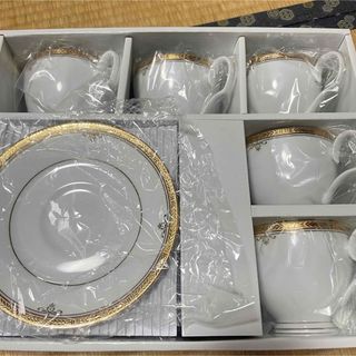 ノリタケ(Noritake)のノリタケバッキンガムゴールドカップ&ソーサー5客(グラス/カップ)