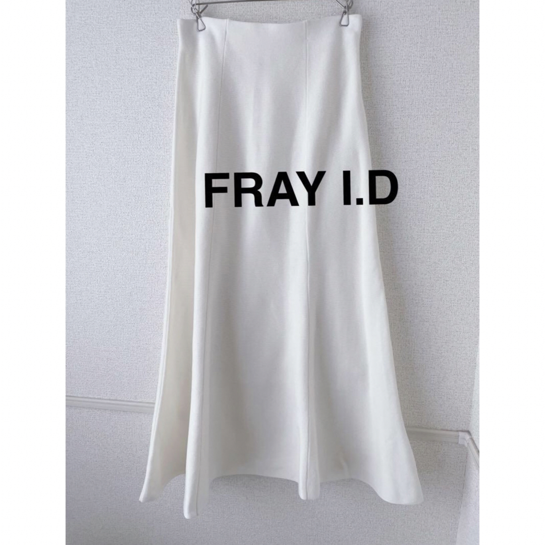 FRAY I.D(フレイアイディー)の定価17,280円 FRAY I.D  ニットフレアースカート 美品 レディースのスカート(ロングスカート)の商品写真