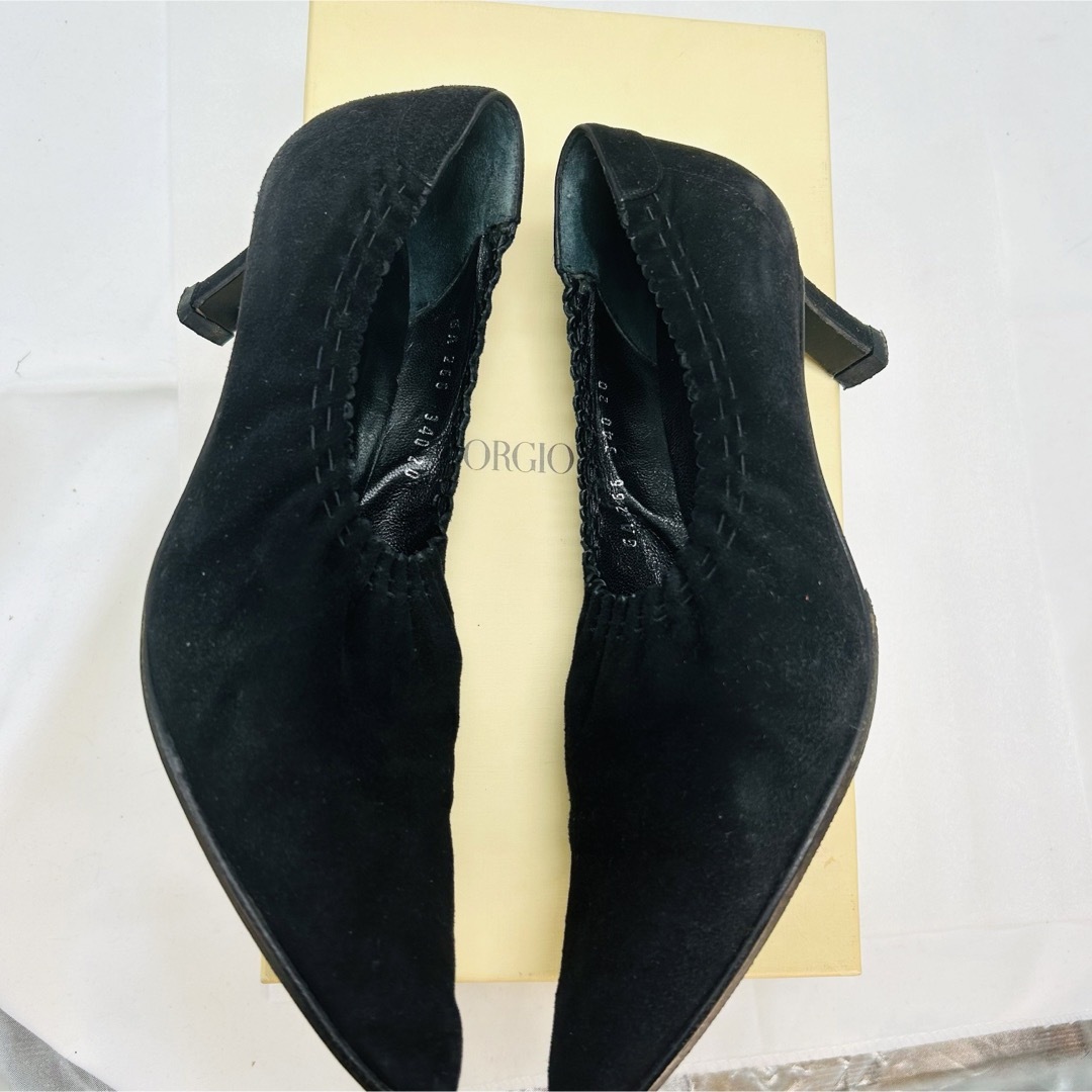 Giorgio Armani(ジョルジオアルマーニ)のGIORGIO ARMANI  ジョルジオアルマーニ　パンプス23cm スエード レディースの靴/シューズ(ハイヒール/パンプス)の商品写真