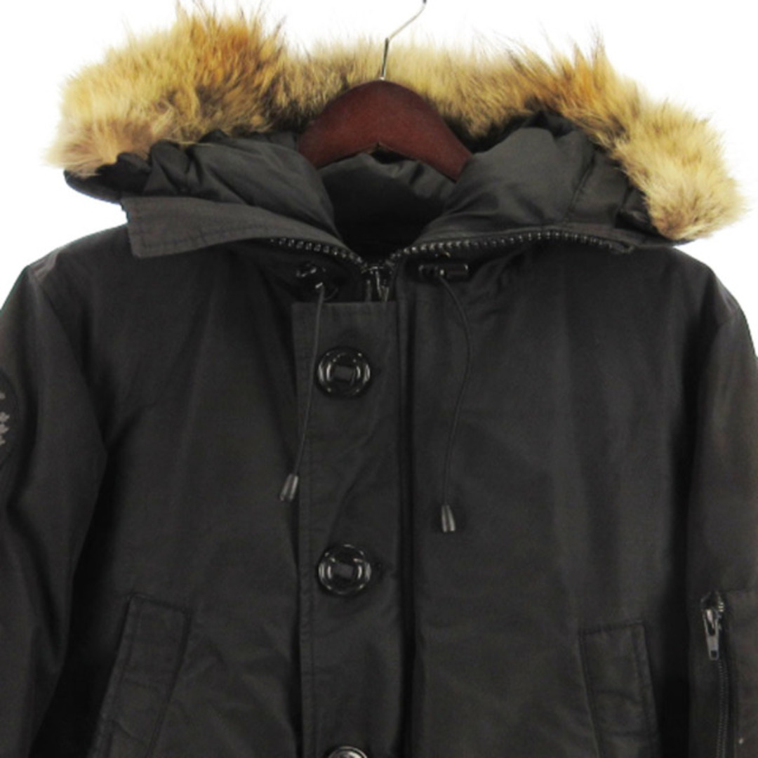 CANADA GOOSE(カナダグース)のカナダグース ダウン ジャケット フーディ 7963JMB ブラック S メンズのジャケット/アウター(ダウンジャケット)の商品写真