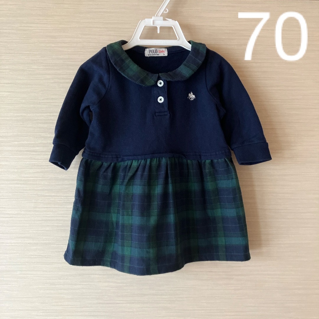 POLO RALPH LAUREN(ポロラルフローレン)のPOLOBaby ワンピース 70 キッズ/ベビー/マタニティのベビー服(~85cm)(ワンピース)の商品写真