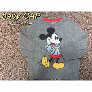 ベビーギャップ(babyGAP)のGAPギャップ　ミッキーセーター　90センチ　ディズニーセーター(ニット)
