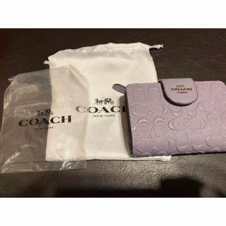 コーチ(COACH)の【COACH】　コーチ　シグネチャー　二つ折り財布(財布)