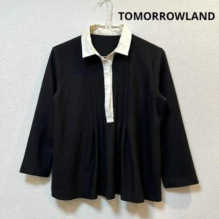 トゥモローランド(TOMORROWLAND)の【美品】tomorrowland(トゥモローランド) コントラスト襟付きトップス(シャツ/ブラウス(長袖/七分))