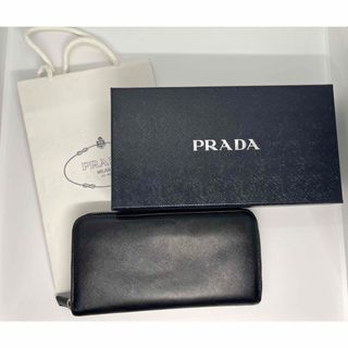 プラダ(PRADA)のサフィアーノ レザー ジップアラウンド財布 PRADA プラダ 長財布 財布 箱(長財布)