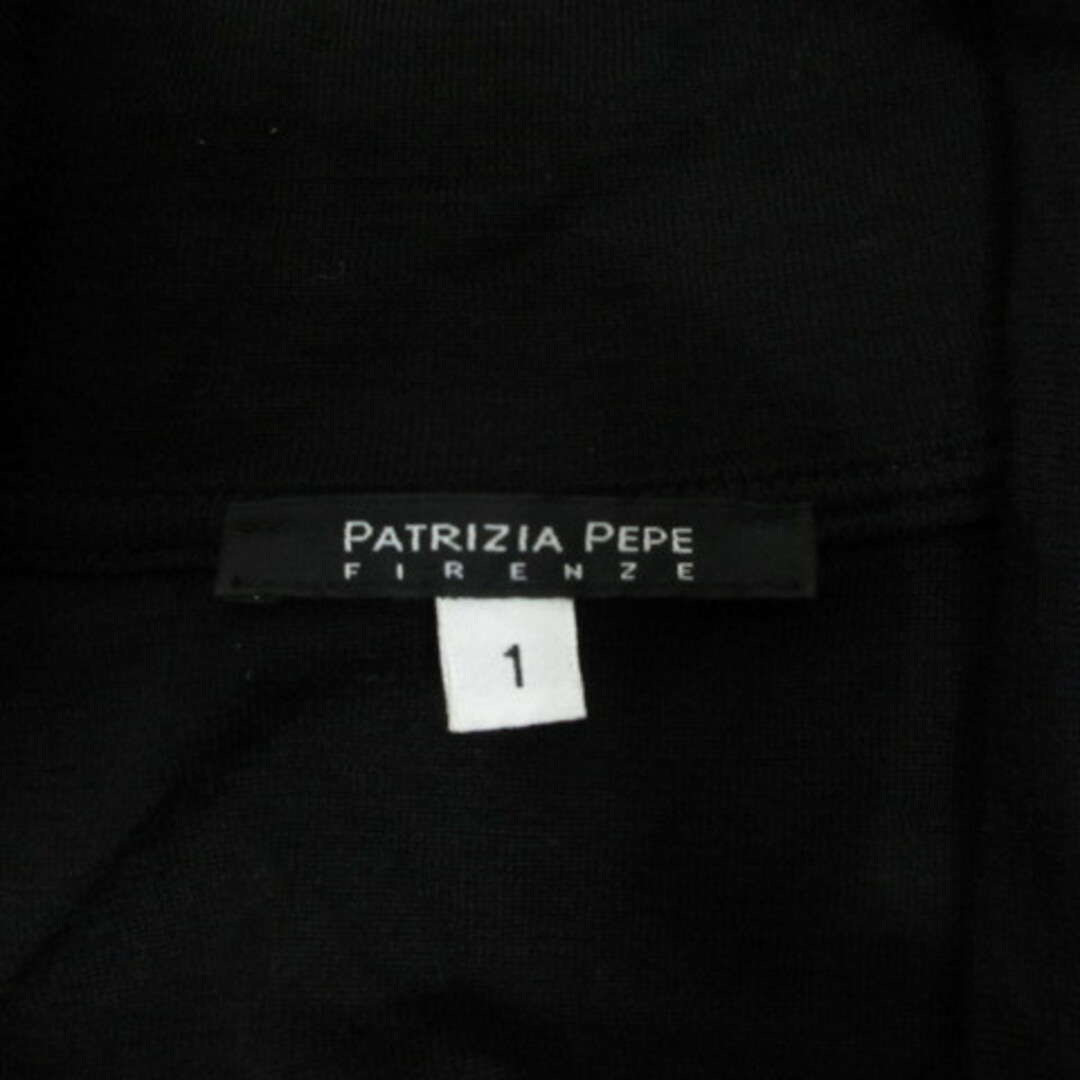 PATRIZIA PEPE(パトリツィアペペ)のパトリツィアペペ ウール混 長袖 ワンピース 1 黒 ブラック チュニック レディースのワンピース(ミニワンピース)の商品写真