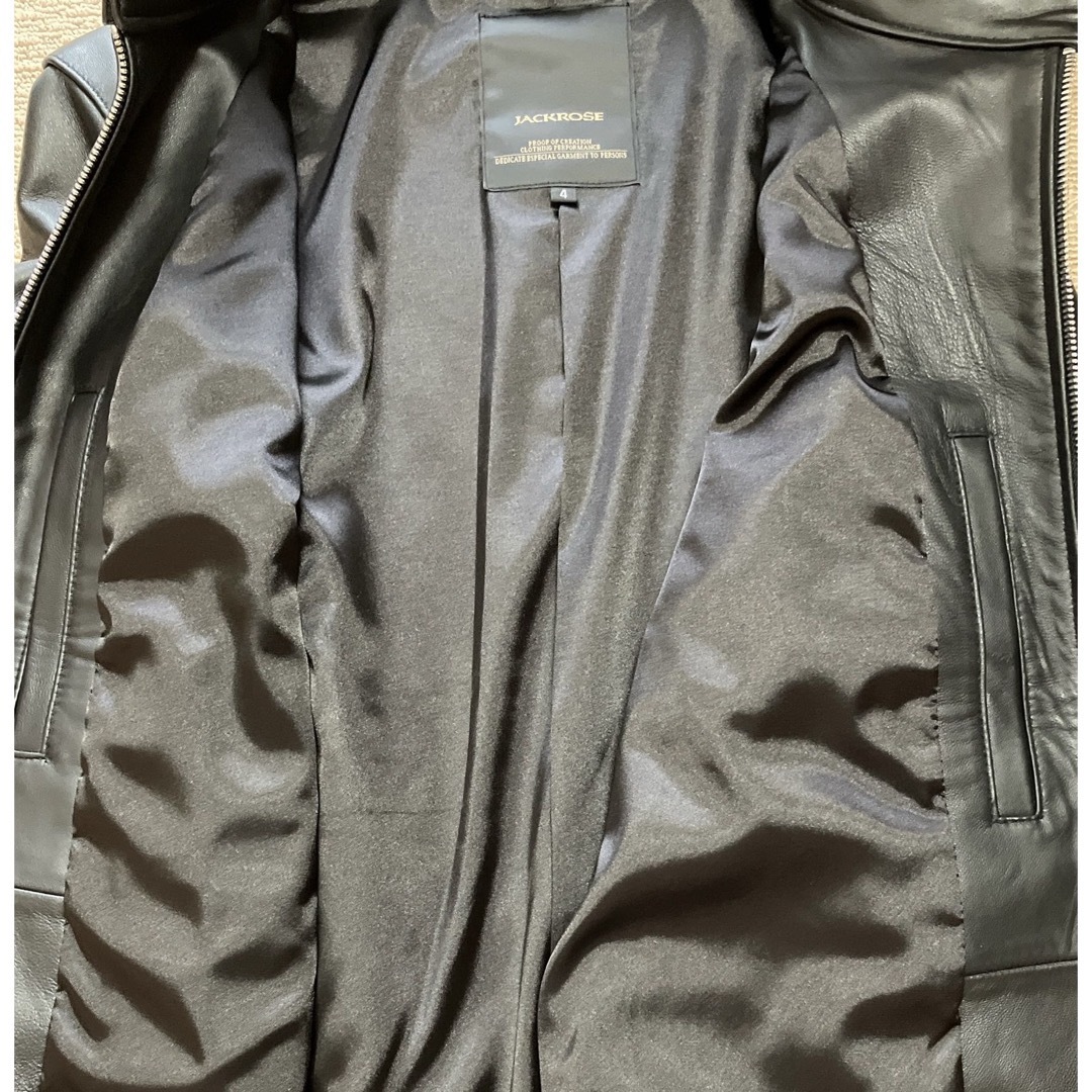 JACKROSE(ジャックローズ)の【美品】JACKROSE ジャックローズ ライダース シングル ブラック 黒 メンズのジャケット/アウター(ライダースジャケット)の商品写真