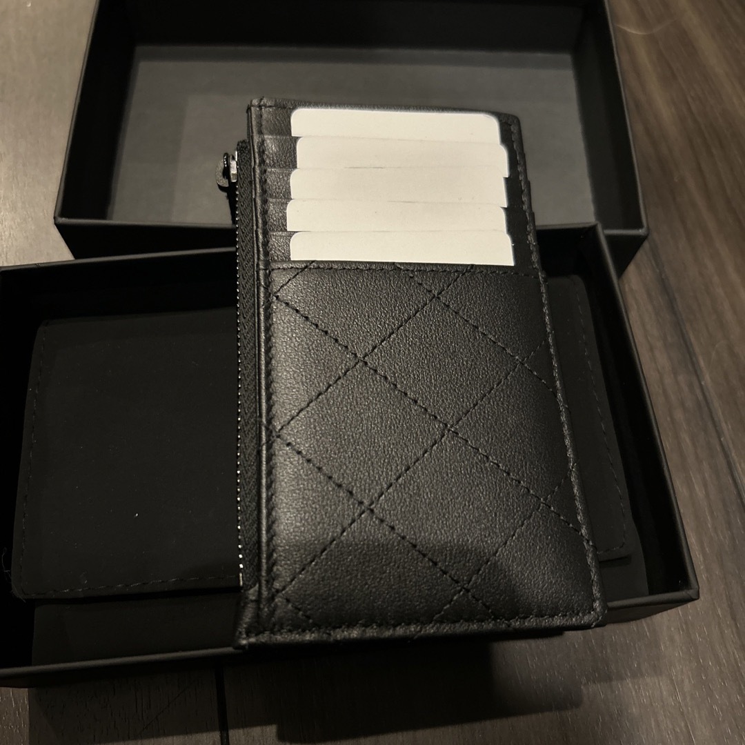 CHANEL - CHANEL オールブラック財布の通販 by みう's shop CHANEL - CHANEL オールブラック財布の通販 by みう's shop