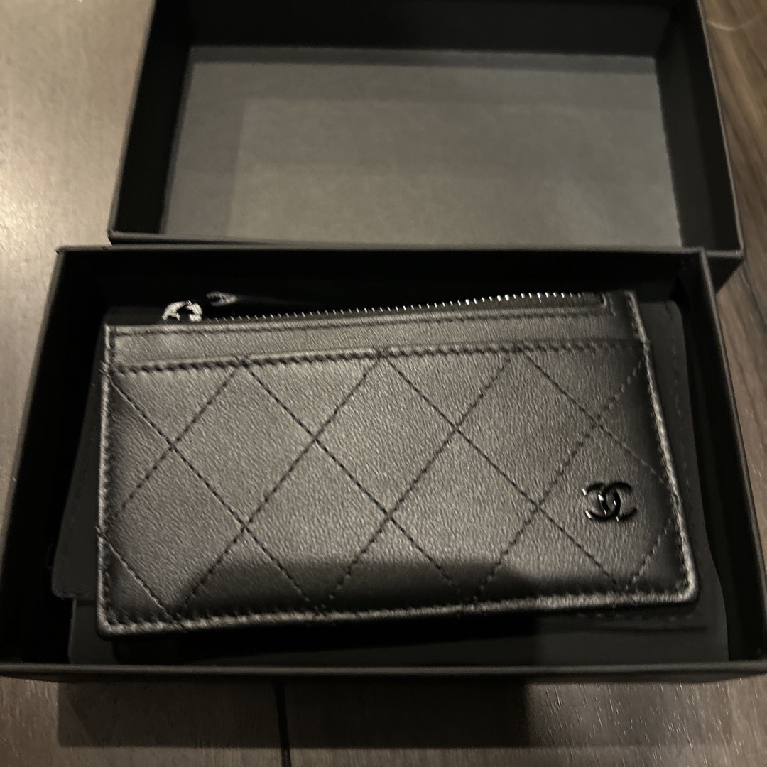 CHANEL - CHANEL オールブラック財布の通販 by みう's shop CHANEL - CHANEL オールブラック財布の通販 by みう's shop