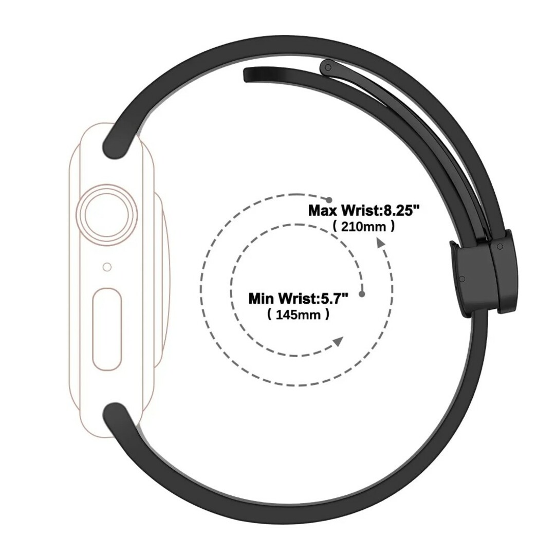 Apple Watch  マグネット装着 バンド 磁気 スペースグレー スマホ/家電/カメラのスマートフォン/携帯電話(その他)の商品写真