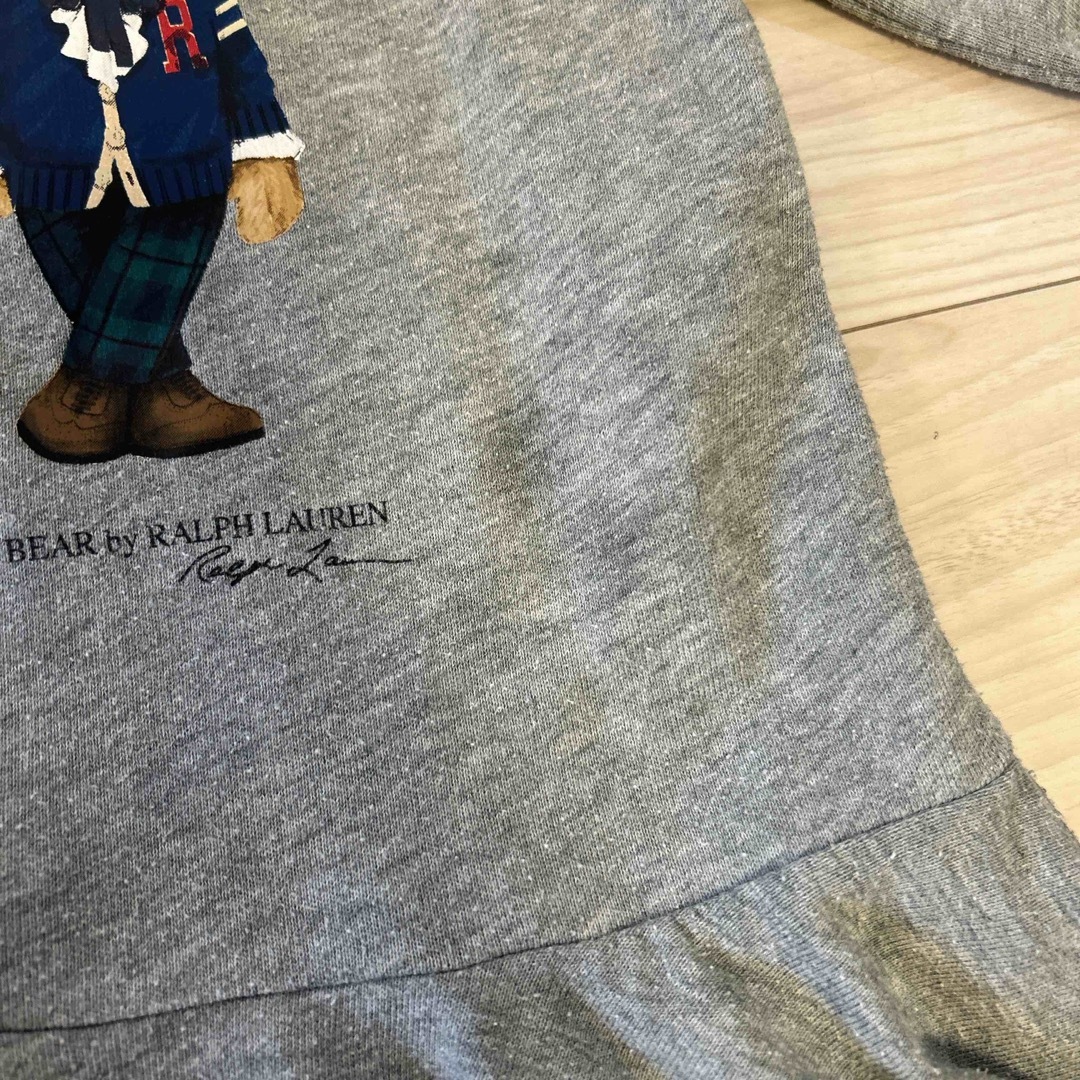 Ralph Lauren(ラルフローレン)のラルフローレン  ポロベア　スウェットワンピース　12M キッズ/ベビー/マタニティのベビー服(~85cm)(ワンピース)の商品写真