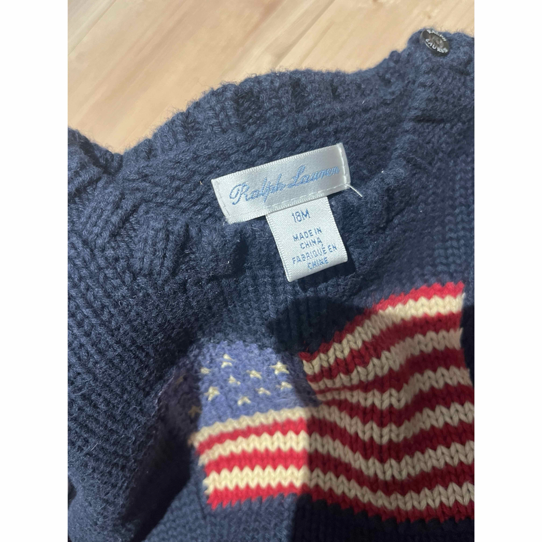 Ralph Lauren(ラルフローレン)のラルフローレン  国旗ニット　セーター　18M キッズ/ベビー/マタニティのベビー服(~85cm)(ニット/セーター)の商品写真