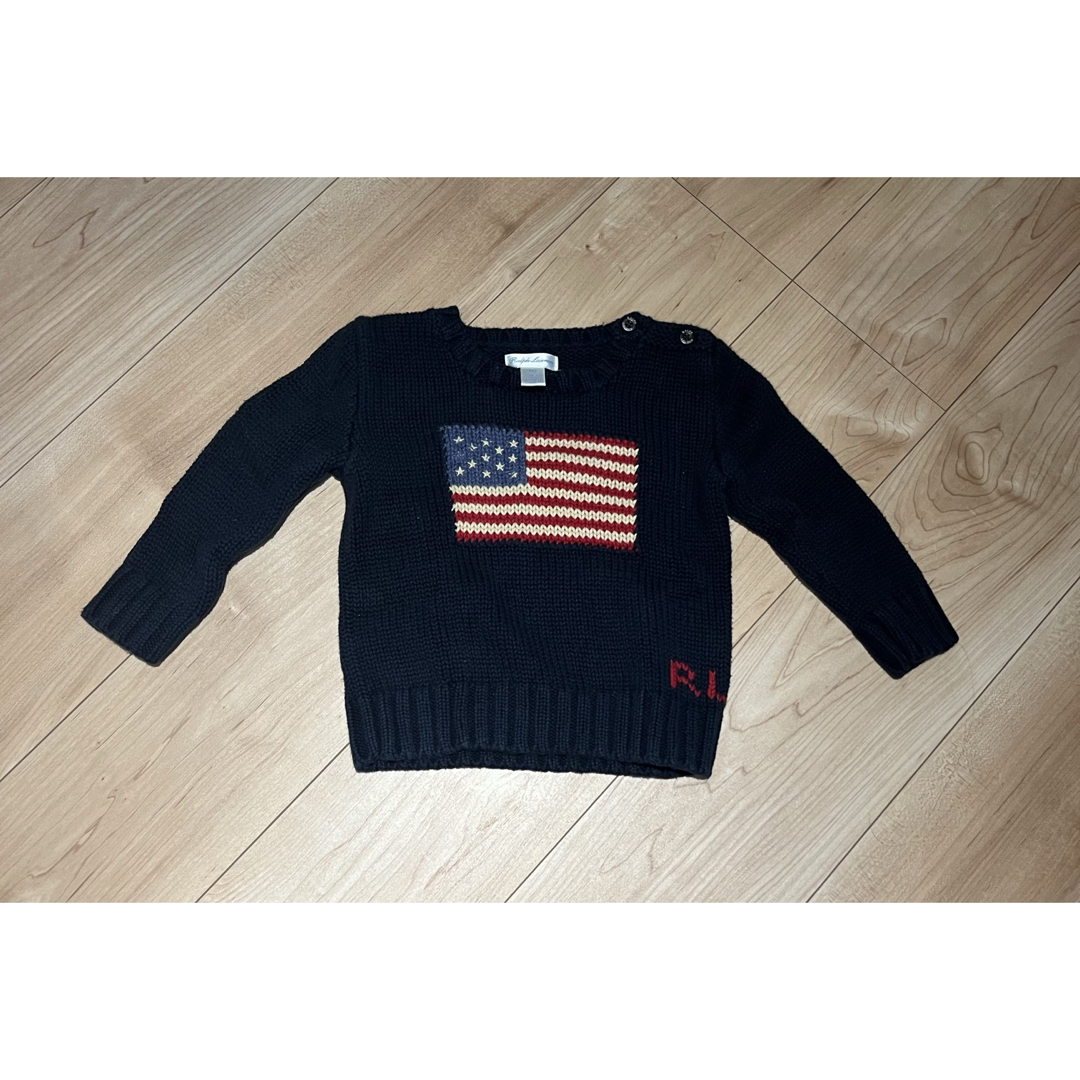 Ralph Lauren(ラルフローレン)のラルフローレン  国旗ニット　セーター　18M キッズ/ベビー/マタニティのベビー服(~85cm)(ニット/セーター)の商品写真