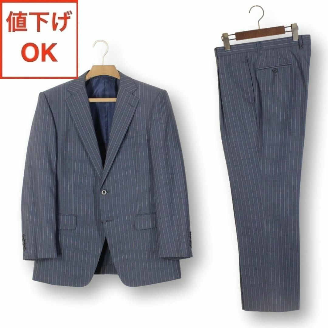 45【極美品】P.S.FA スーツ AB5 メンズ ゆったり体 M 未使用に近い メンズのスーツ(セットアップ)の商品写真