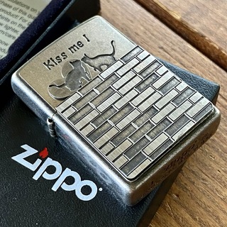 ジッポー(ZIPPO)の新品 ZIPPO キャット トリックギア クローム 猫 ジッポー(タバコグッズ)
