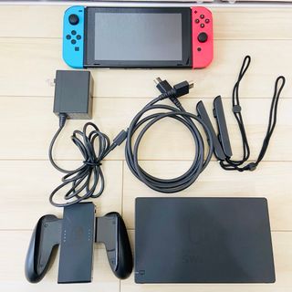 ニンテンドースイッチ(Nintendo Switch)の【美品】バッテリー強化版　スイッチ　NINTENDO SWITCH  本体(家庭用ゲーム機本体)