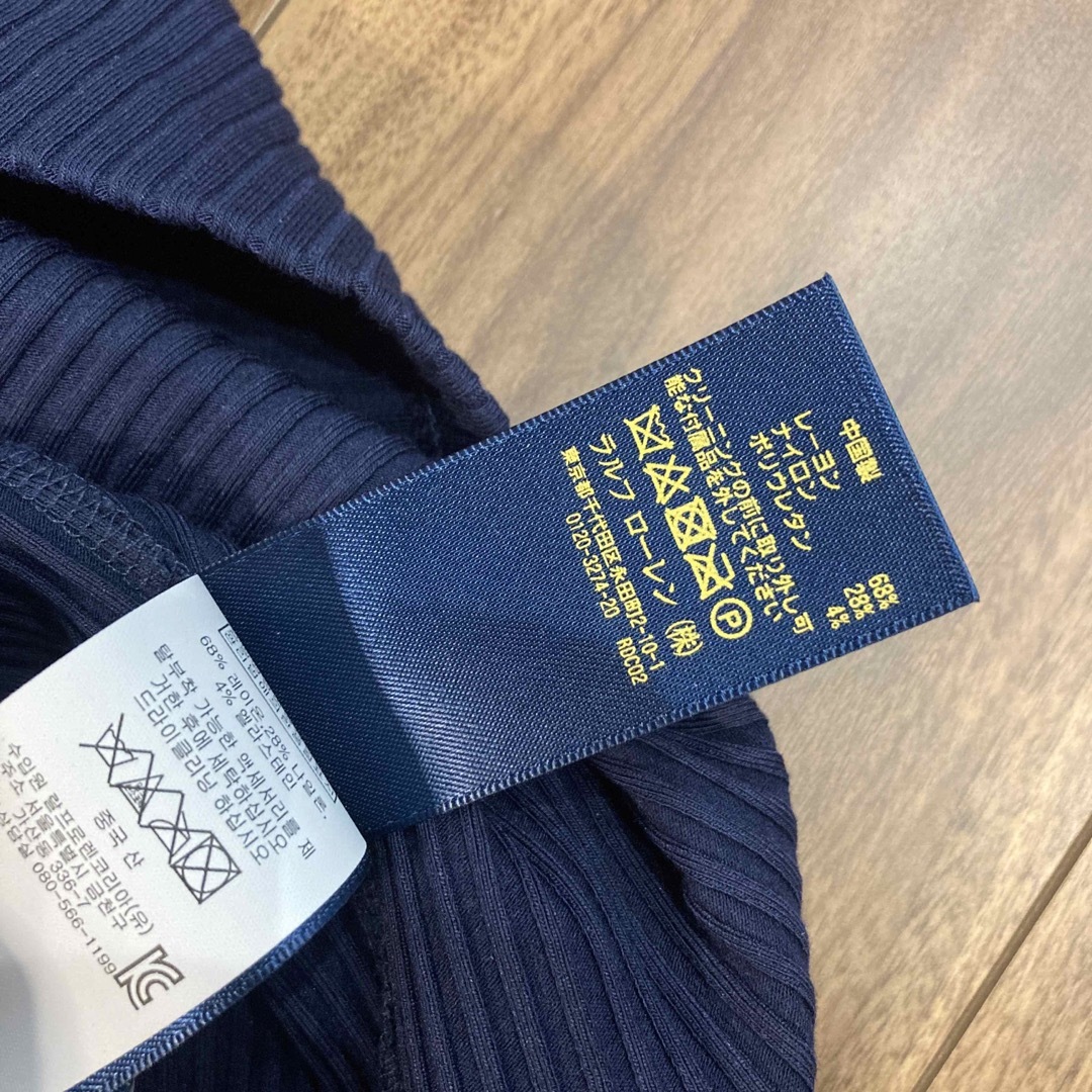 POLO RALPH LAUREN(ポロラルフローレン)の【新品☆タグ付】POLO ラルフローレン 七分袖 ワンピース  伸縮性 レーヨン レディースのワンピース(ひざ丈ワンピース)の商品写真