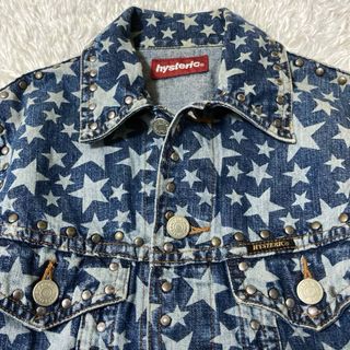 ヒステリックグラマー(HYSTERIC GLAMOUR)のHYSTERIC GLAMOUR スタッズ デニムジャケット 総柄　90's(Gジャン/デニムジャケット)