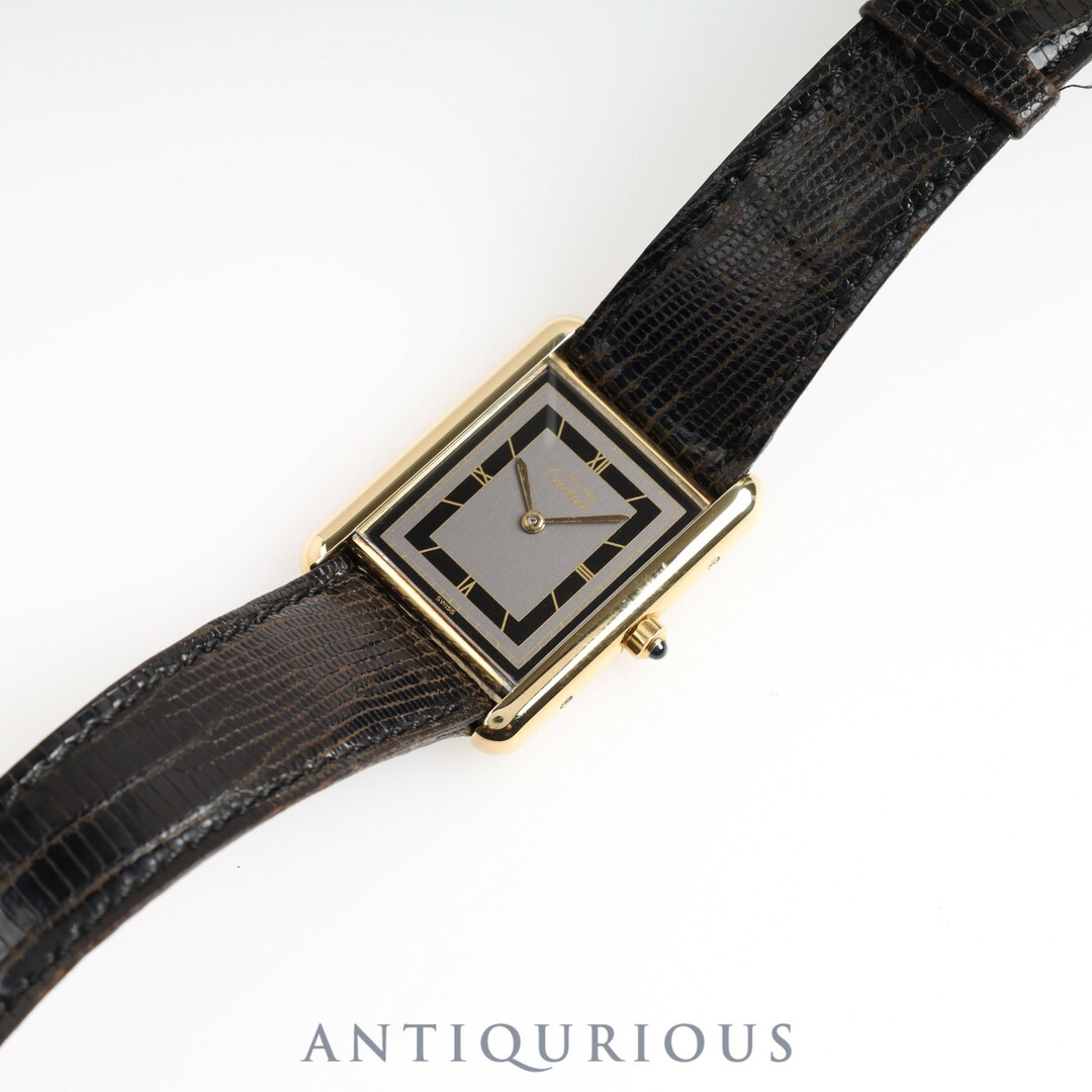 Cartier(カルティエ)のCARTIER カルティエ マストタンク LM QZ グレー飛びローマン文字盤 1985年 箱 保 メンズの時計(腕時計(アナログ))の商品写真