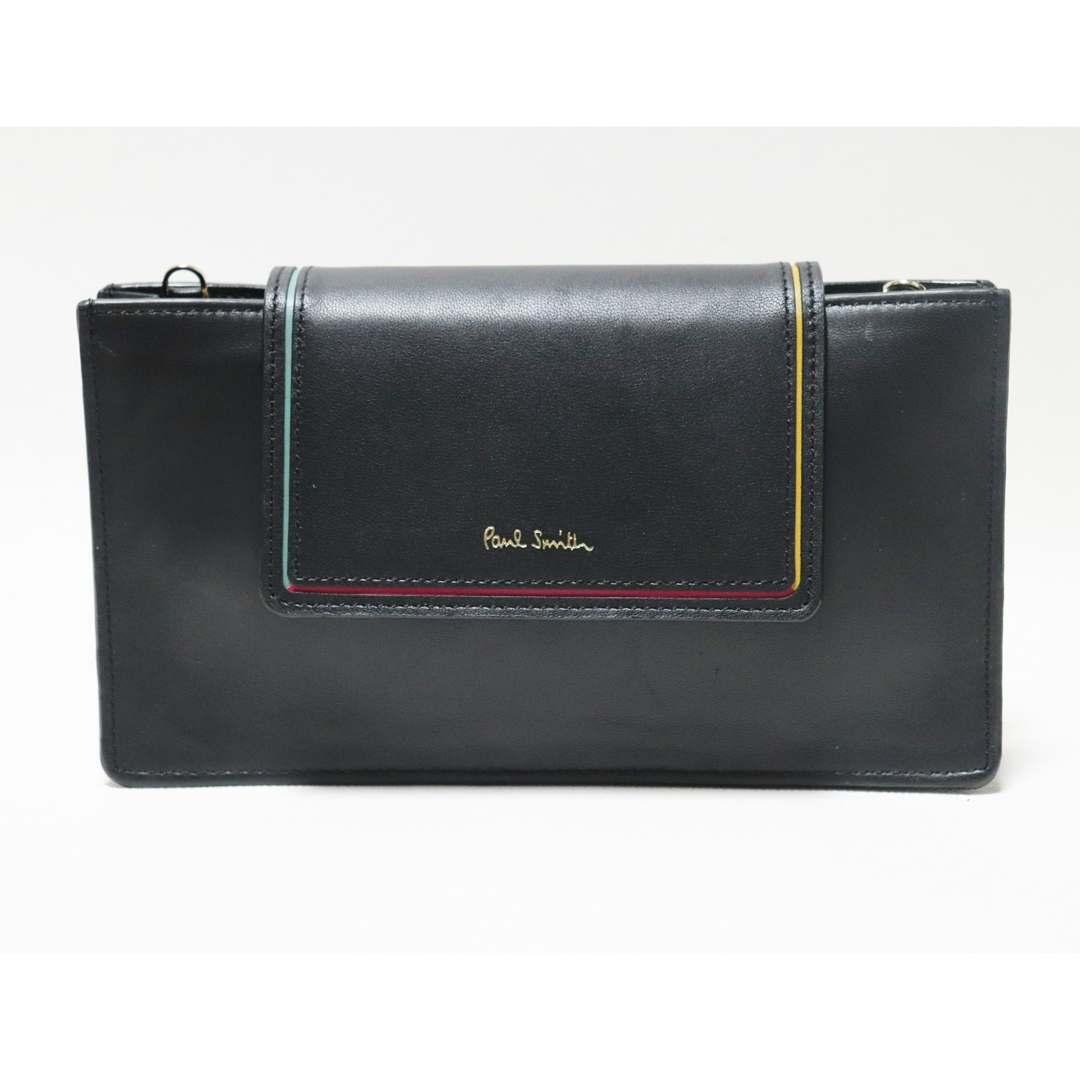 Paul Smith(ポールスミス)の《ポールスミス》箱付新品 ショルダーストラップ付 レザー長財布 ウォレットポーチ レディースのファッション小物(財布)の商品写真