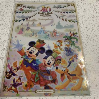 ディズニー(Disney)のディズニー40周年　A4クリアファイル(クリアファイル)