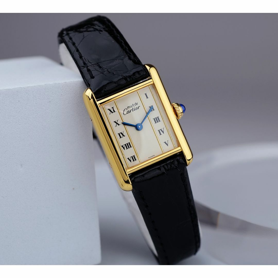 Cartier - 美品 カルティエ マスト タンク ゴールドライン ローマン SM