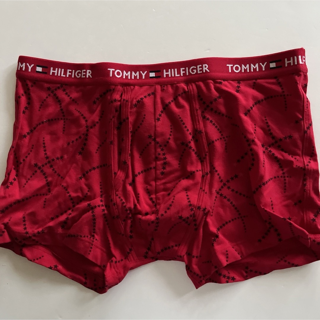 TOMMY HILFIGER(トミーヒルフィガー)のトミーヒルフィガー　メンズボクサー　ML-L(M) レッド　メンズインナー下着 メンズのアンダーウェア(ボクサーパンツ)の商品写真