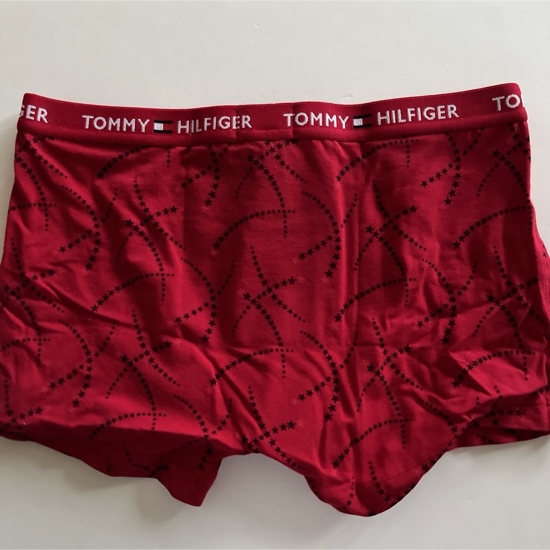 TOMMY HILFIGER(トミーヒルフィガー)のトミーヒルフィガー　メンズボクサー　ML-L(M) レッド　メンズインナー下着 メンズのアンダーウェア(ボクサーパンツ)の商品写真