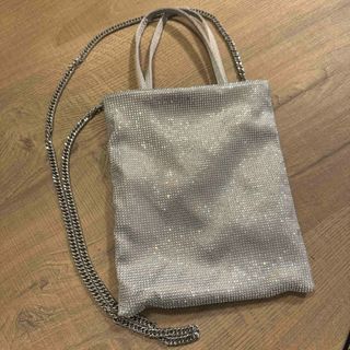 ザラ(ZARA)のZARA ラインストーン　ミニトートバッグ(ショルダーバッグ)