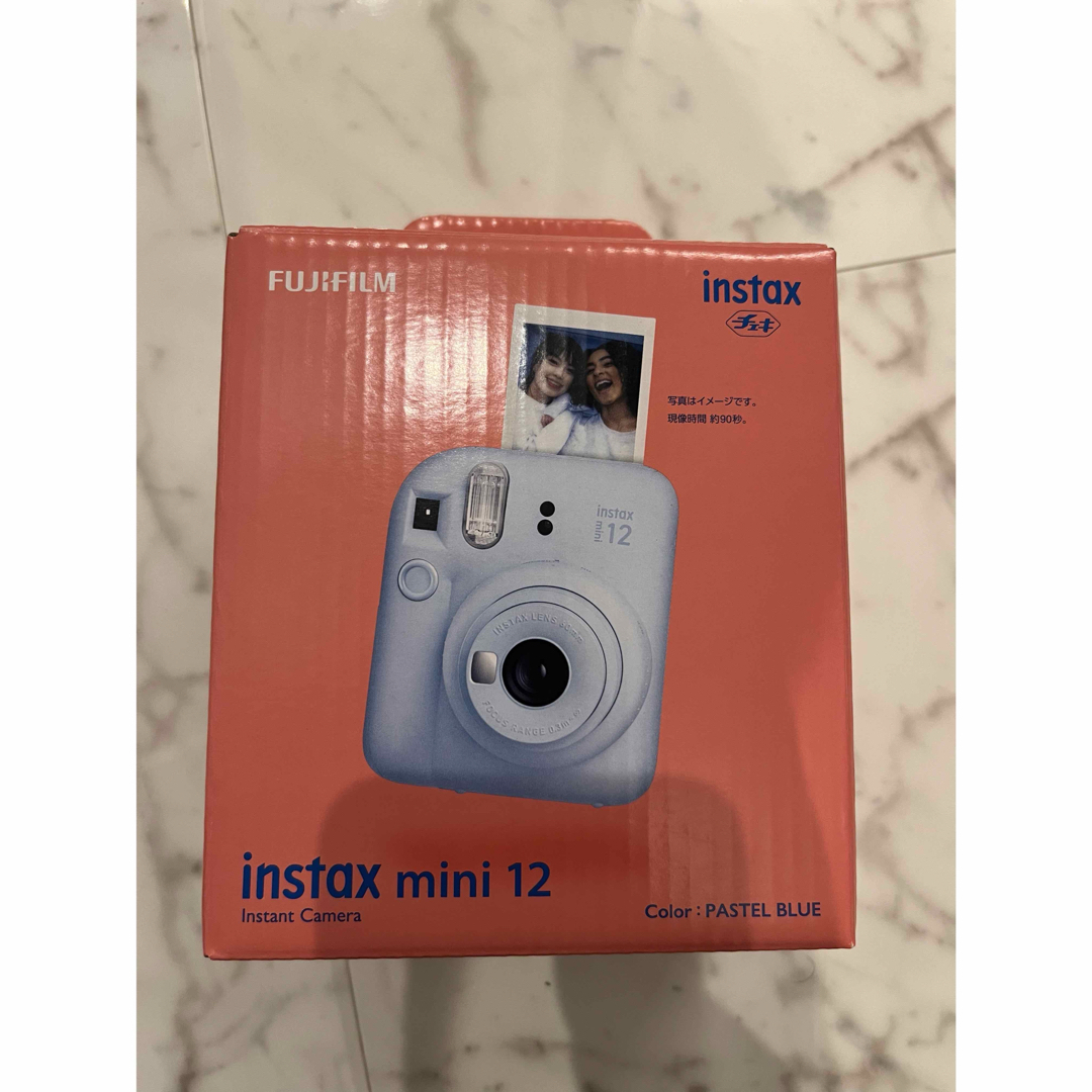 富士フイルム(フジフイルム)のチェキカメラ　INSTAX MINI 12 ブルー スマホ/家電/カメラのカメラ(フィルムカメラ)の商品写真