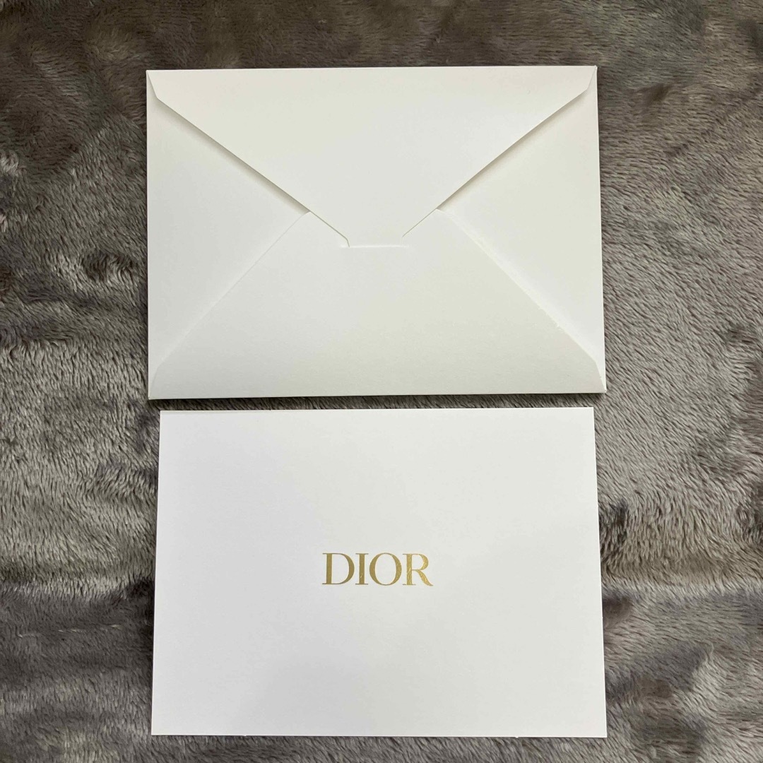 Dior(ディオール)のDior メッセージカード ハンドメイドの文具/ステーショナリー(カード/レター/ラッピング)の商品写真