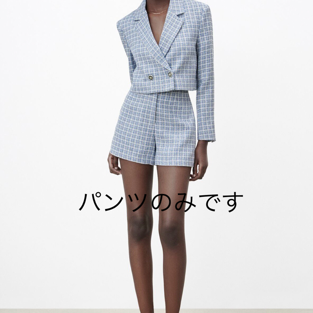 ZARA - 新品タグ付き ZARA ハイウエストショートパンツ ツイード ZARA - 新品タグ付き ZARA ハイウエストショートパンツ ツイード