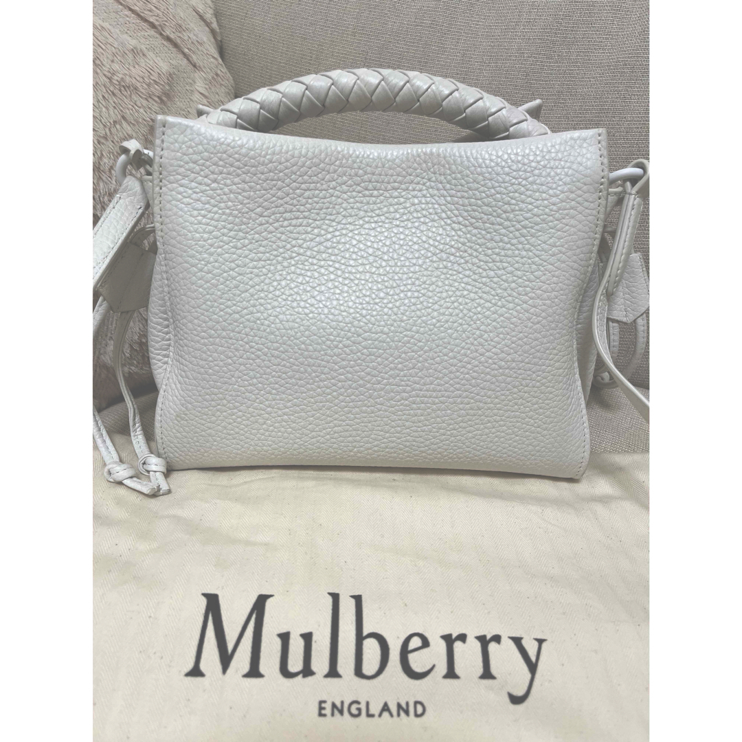 Mulberry(マルベリー)のmulberry 美品　保存袋付　マルベリー  スモールアイリス　ホワイト レディースのバッグ(ハンドバッグ)の商品写真