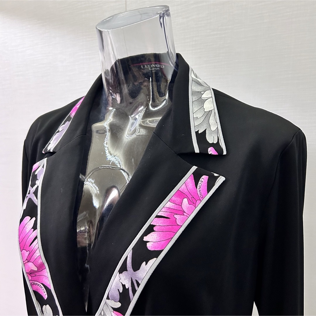 レオナール*カンカン素材、美ライン トップス*サイズ・M レオナール*カンカン素材、美ライン トップス*サイズ・M