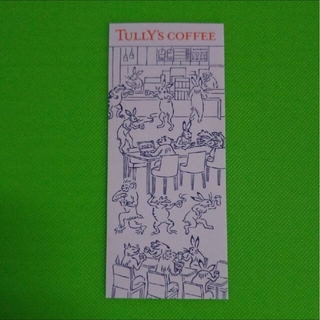 タリーズコーヒー(TULLY'S COFFEE)のタリーズ　鳥獣戯画ステッカー(ノベルティグッズ)