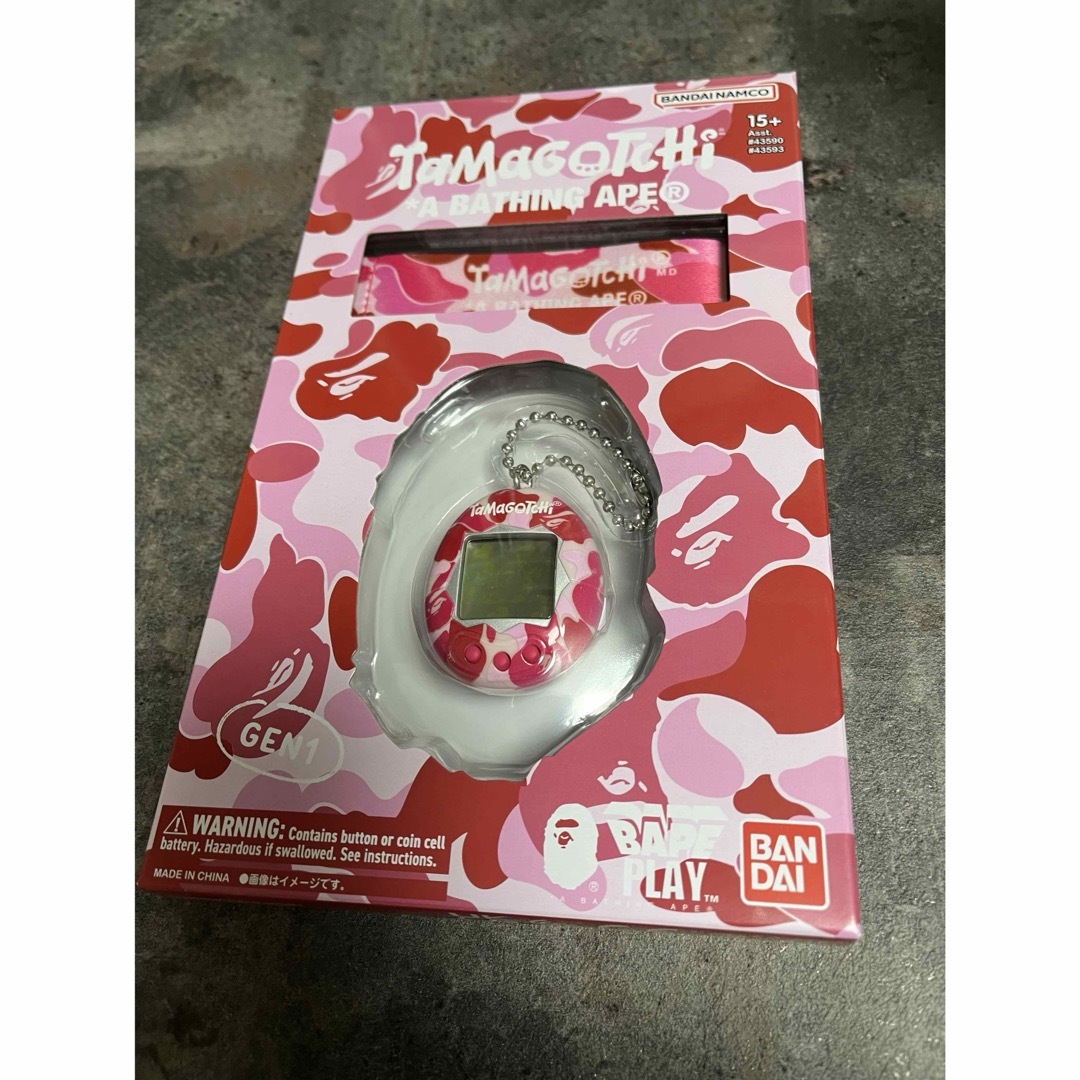 アベイシングエイプ✕たまごっち ピンクカモ A BATHING APE - BAPE TAMAGOTCHI PINK たまごっち エイプ