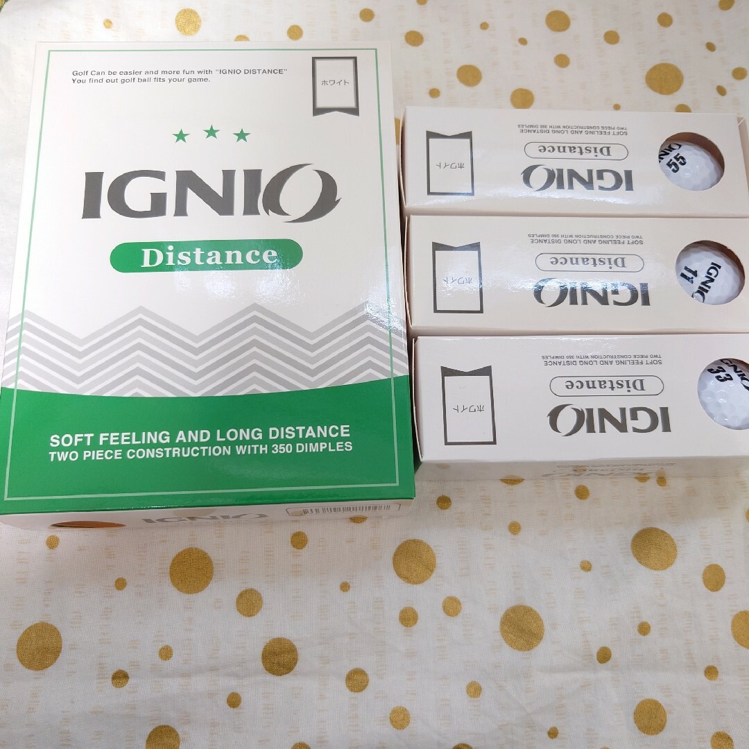 Ignio(イグニオ)のIGNIO Distance イグニオ ディスタンス ゴルフボール 9個 スポーツ/アウトドアのゴルフ(その他)の商品写真