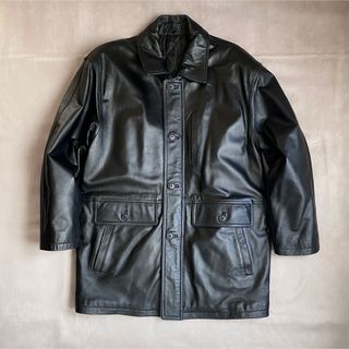 Unknown Vintage Leather Car Coat Jacket(レザージャケット)