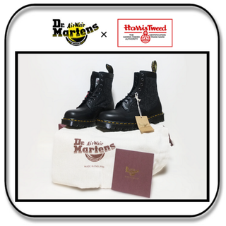 ドクターマーチン(Dr.Martens)の27cm： Drマーチン x ハリスツィード　1460 英国製 8ホール UK8(ブーツ)