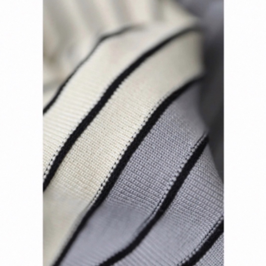 cawaii(カワイイ)の【新品タグ付き】S~L対応　3色カラーブロックのラインニットロングスカート レディースのスカート(ロングスカート)の商品写真