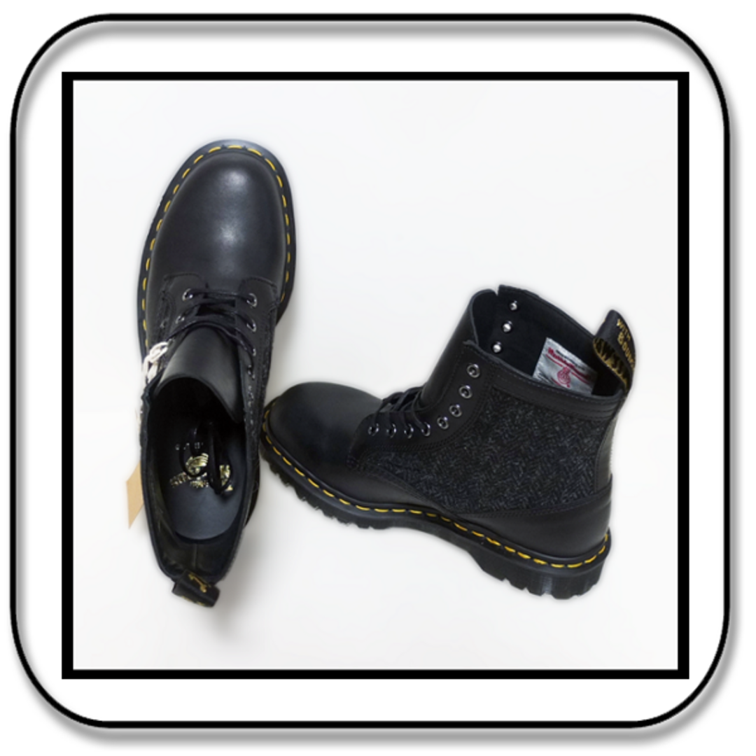 Dr.Martens(ドクターマーチン)の26cm： Drマーチン x ハリスツィード　1460 英国製 8ホール UK7 メンズの靴/シューズ(ブーツ)の商品写真