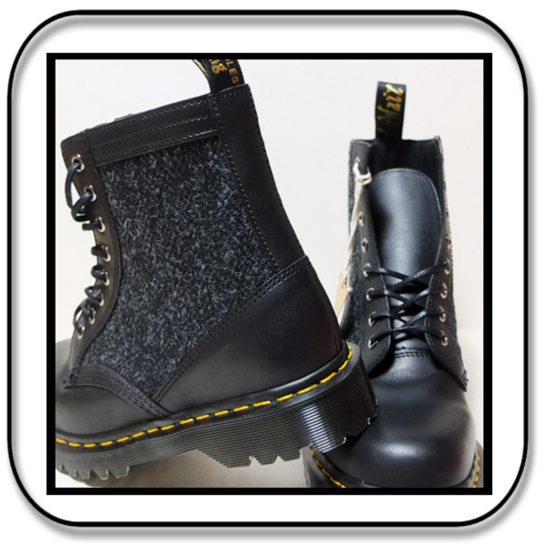 Dr.Martens(ドクターマーチン)の26cm： Drマーチン x ハリスツィード　1460 英国製 8ホール UK7 メンズの靴/シューズ(ブーツ)の商品写真