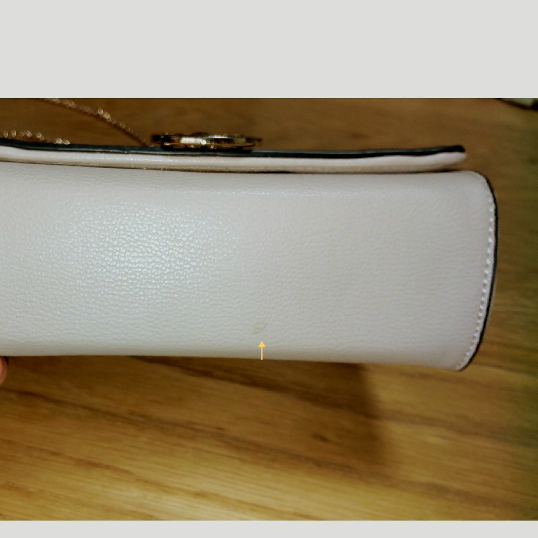 URBAN RESEARCH(アーバンリサーチ)の値下げ　ピンクベージュ ショルダー ハンドバッグ フォーマル 入学式 春 合皮 レディースのバッグ(ショルダーバッグ)の商品写真